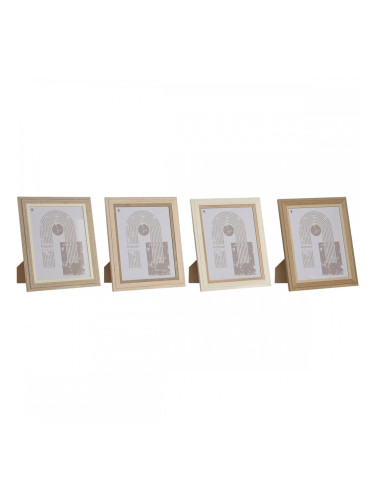 Рамка за снимки Home ESPRIT Кристал Дървен MDF Скандинавски 23 x 2,8 x 28 cm (4 броя)