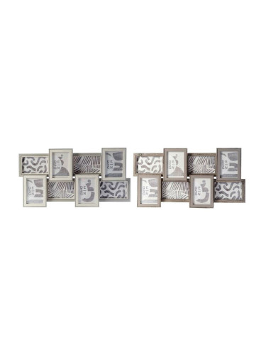 Рамка за снимки DKD Home Decor Кристал Дървен MDF (60 x 3 x 32 cm) (2 pcs)