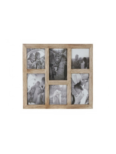 Рамка за снимки DKD Home Decor Кристал Естествен Планина Дървен MDF (35 x 1,2 x 29 cm)