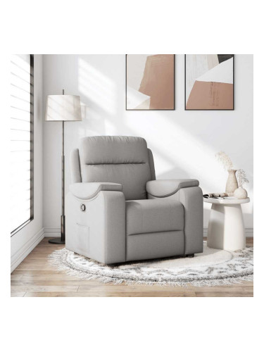 Sonata H Recliner Chair Cloud Grey Fabric