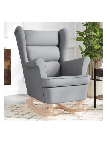 Sonata H Люлеещ се стол Светло сив 74x90x102 см плат