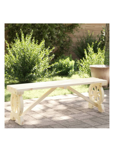 Sonata H Градинска пейка, 115 см, масивна ела