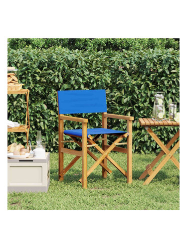 Sonata H Сгъваем директорски стол Blue Solid Wood Teak