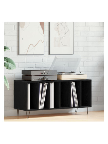Sonata H Кабинет за записи Черен дъб 100x38x48 см Инженерна дървесина