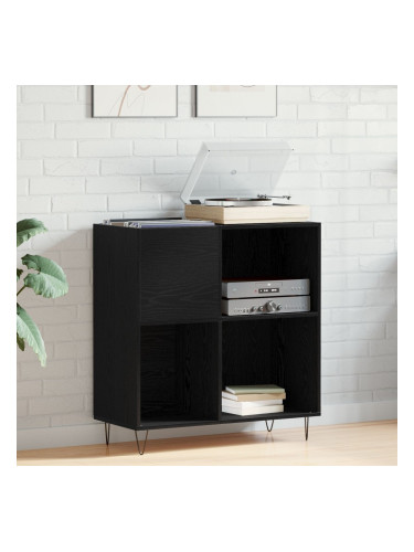Sonata H Кабинет за Записи Черен Дъб 84.5x38x90 см Инженерна Дървесина