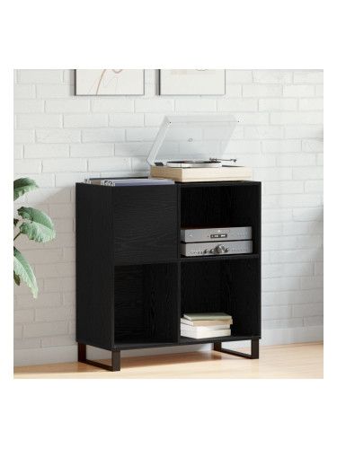 Sonata H Кабинет за записи Черен дъб 84.5x38x90 см Инженерна дървесина