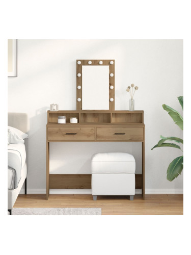 Sonata H Тоалетка с LED осветление Дъб Artisan 100x41x140 см