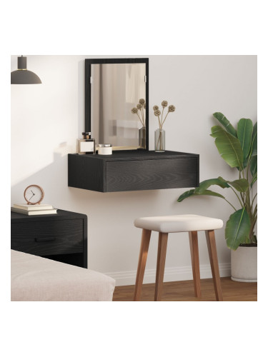 Sonata H Тоалетка за стена Черен дъб 60x40x70 см