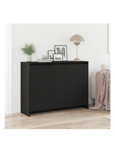 Sonata H Стенен шкаф Черен дъб 102x33x75 см от инженерна дървесина