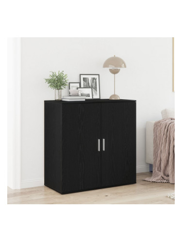 Sonata H странична маса Черен дъб 79x38x80 см Инженерна дървесина