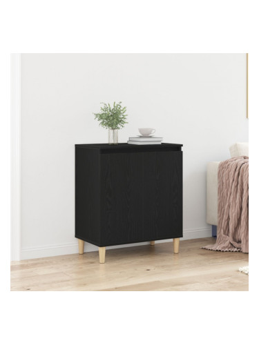 Sonata H Сайдборд Черен Дъб 60x35x70 см Инженерна Дървесина