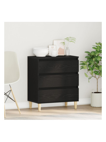 Sonata H Стенен шкаф Черен Дъб 60x35x70 см Инженерна дървесина