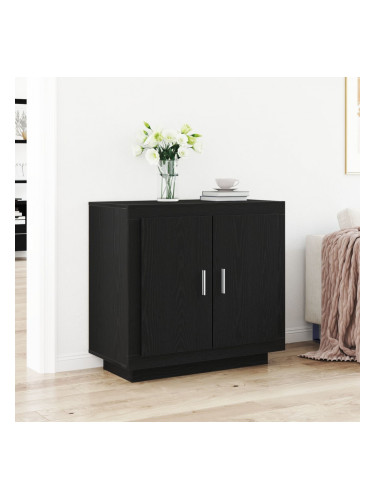 страничен шкаф Sonata H Черен дъб 80x40x75 см Инженерна дървесина