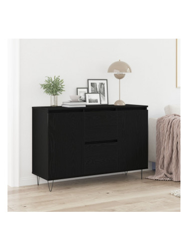 страничен шкаф Sonata H Черен Дъб 101,5x35x70 см Инженерна дървесина