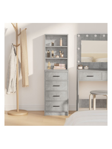 Sonata H Висок шкаф Бетон grey 40x41x135 см От инженерна дървесина