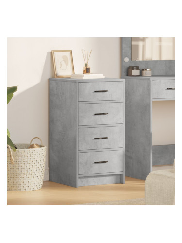 Sonata H страничен шкаф бетонно сиво 40x41x75 см от инженерна дървесина