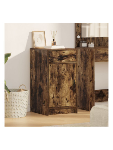 Sonata H Страничен шкаф Опушен дъб 40x41x75 см от инжектирано дърво