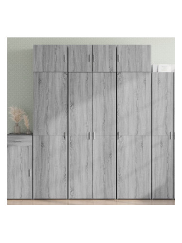 Sonata H Висок шкаф, сив сонома, 70x42,5x185 см, инженерно дърво