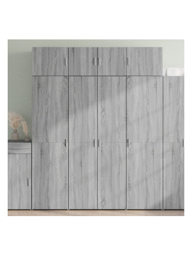 Sonata H Висок шкаф, сив сонома, 80x42,5x185 см, инженерно дърво