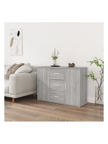 Sonata H Бюфет, сив сонома, 91x29,5x65 см, инженерно дърво