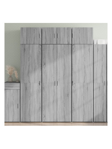 Sonata H Висок шкаф, сив сонома, 70x42,5x185 см, инженерно дърво