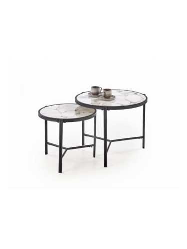 Комплект 2 холни маси FATIMA, Кръгли 