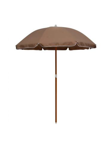 Sonata Чадър със стоманен прът, 180 см, таупе