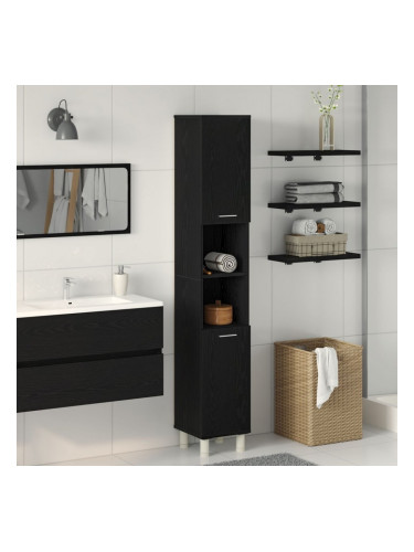 Sonata H Черен дъб за баня 30x30x179 см от инженерно дърво