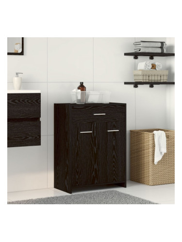 Sonata H Баня Кабинет Черно дъбово Инженерна дървесина 60 x 33 x 80 см