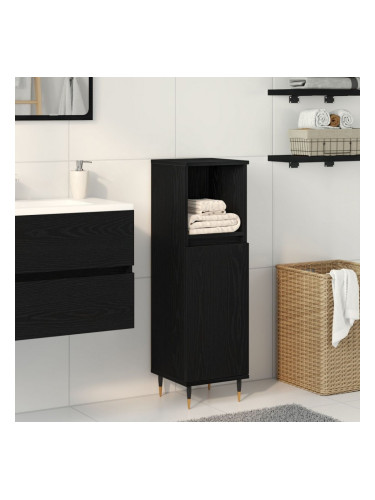 Sonata H Баня Кабинет Черен Дъб 30x30x100 см Инженерна Дървесина
