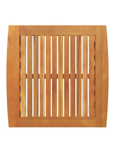 Sonata H Градинна маса в страни Кафяво 45x45x50 см Масивна акациева дървесина