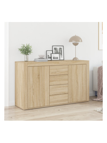 Sonata H страничен шкаф дъб Сонома инженерна дървесина 120 x 36 x 69 см