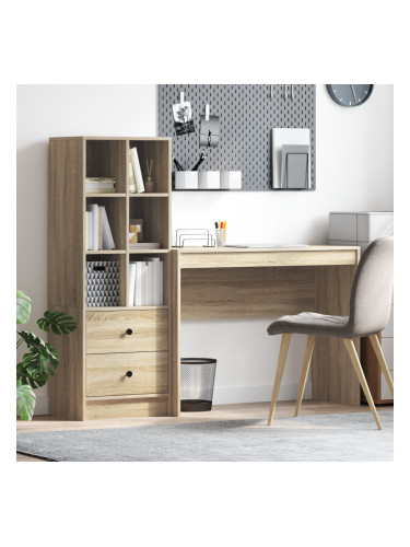 Sonata H Бюро с хранилище Sonoma Oak Инженерна дървесина