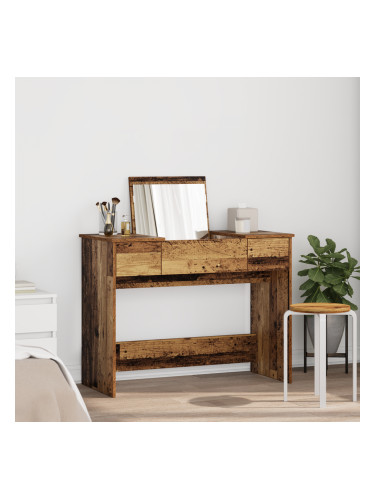 Sonata H Тоалетна маса с огледало Стара дървесина 100x45x76 см