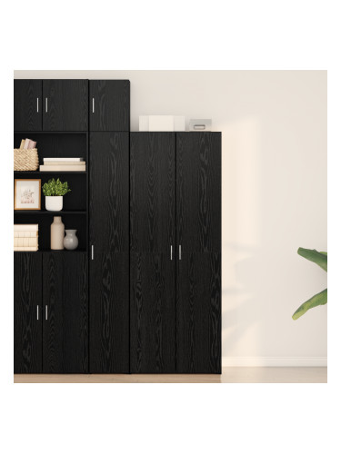 Sonata H Висок шкаф Черен дъб 70x42.5x185 см Инженерна дървесина
