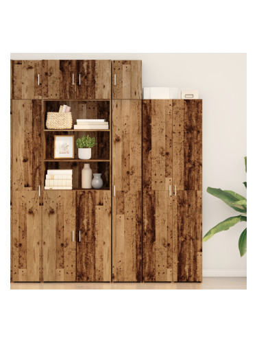 Sonata H Тънък шкаф Стара дървесина 30x42.5x225 см Инженерна дървесина