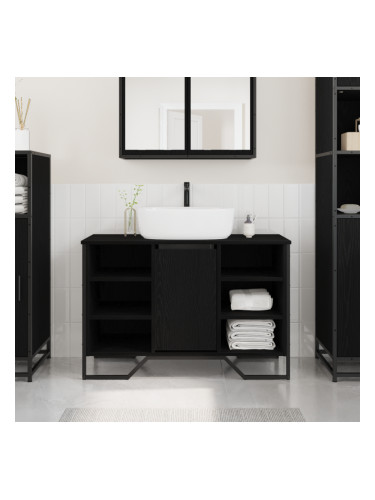 Sonata H Кабинет за мивки Черен дъб 91x35x60 см Инженерна дървесина