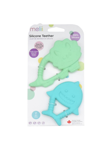 Melii Teethers гризалка Dino & Shark 2 бр.