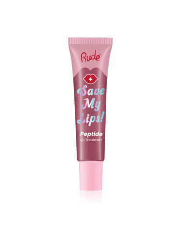 Rude Cosmetics Save My Lips подхранващ и хидратиращ балсам за устни с пептиди цвят Lychee 15 мл.