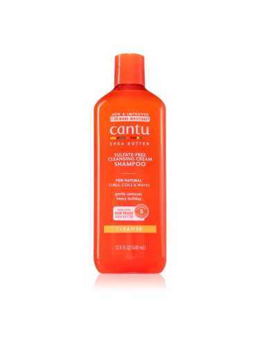 CANTU Shea Butter Shampoo хидратиращ шампоан за чуплива и къдрава коса 400 мл.