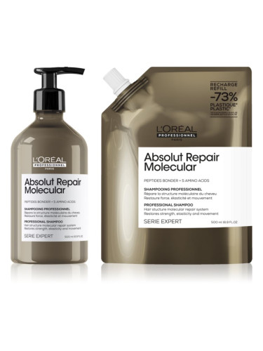 L’Oréal Professionnel Serie Expert Absolut Repair Molecular изгодна опаковка за увредена коса