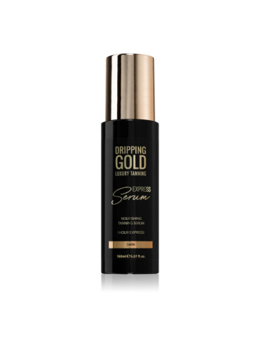 Dripping Gold Express Tanning Serum бронзиращ продукт за тяло цвят Dark 150 мл.
