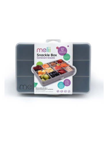 Melii Snackle Box кутийка за закуска Grey 1368 мл.