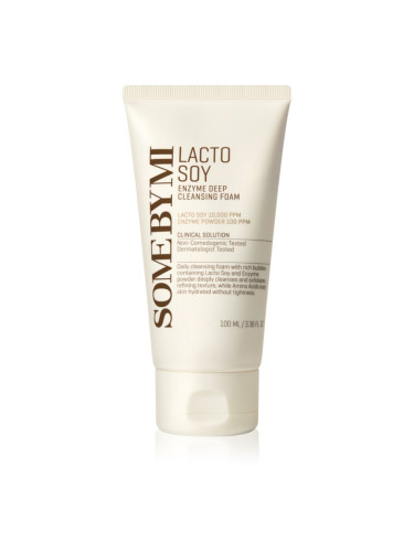 Some By Mi Lacto Soy Enzyme Deep Cleansing Foam дълбокопочистваща пяна с успокояващ ефект 100 мл.