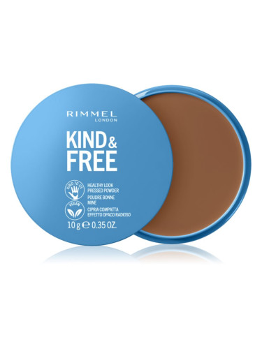 Rimmel Kind & Free Pressed Powder матираща пудра цвят 50 Deep 10 гр.