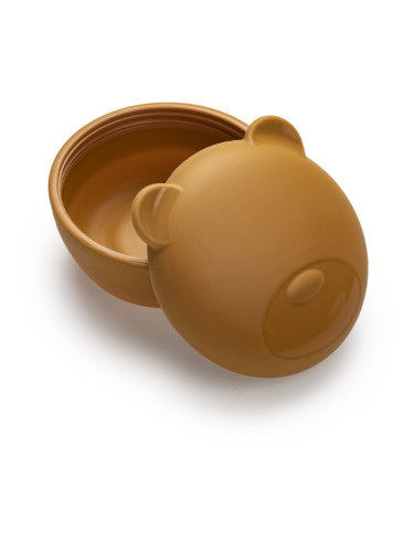 Melii Silicone Bowl with Lid кутия за закуска Bear 350 мл.