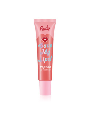 Rude Cosmetics Save My Lips подхранващ и хидратиращ балсам за устни с пептиди цвят Watermelon 15 мл.