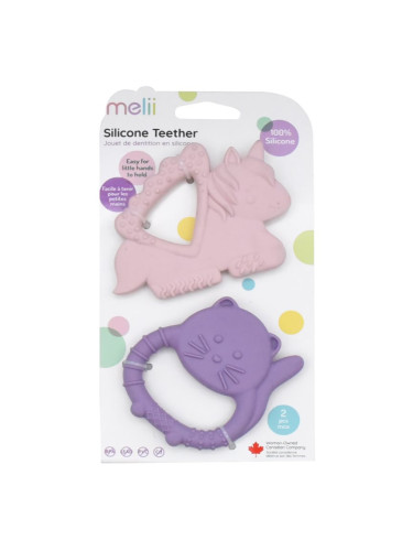 Melii Teethers гризалка Unicorn & Cat 2 бр.