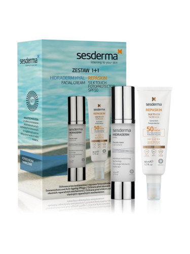 Sesderma Set Hidraderm Hyal+ Repaskin подаръчен комплект за суха до чувствителна кожа 2 бр.