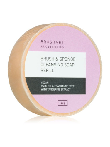 BrushArt Accessories Brush & Sponge cleansing soap почистващ сапун за козметични четки Refill 40 гр.
